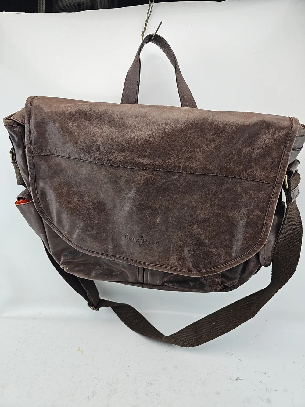 Cole Haan Leather Messenger Bag